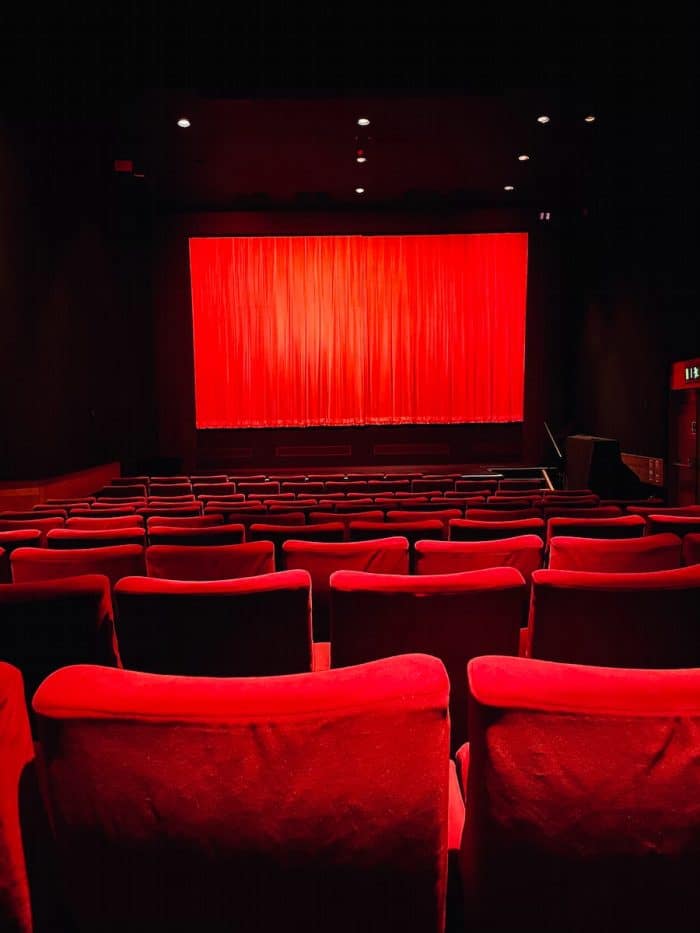 red chairs in a room