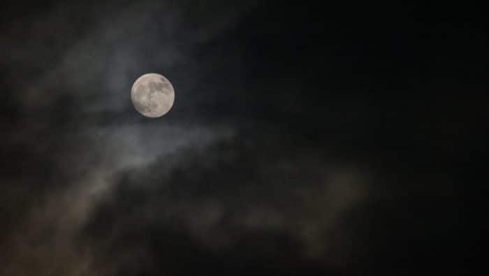 full moon in the night sky