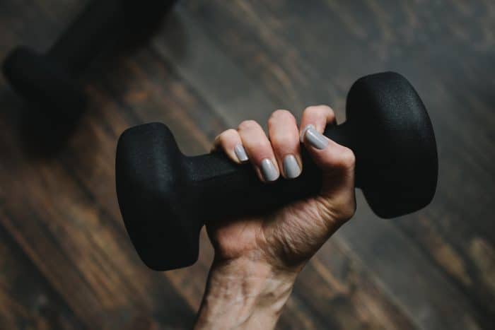 Sport à la Salle de Sports 1 black dumbbell