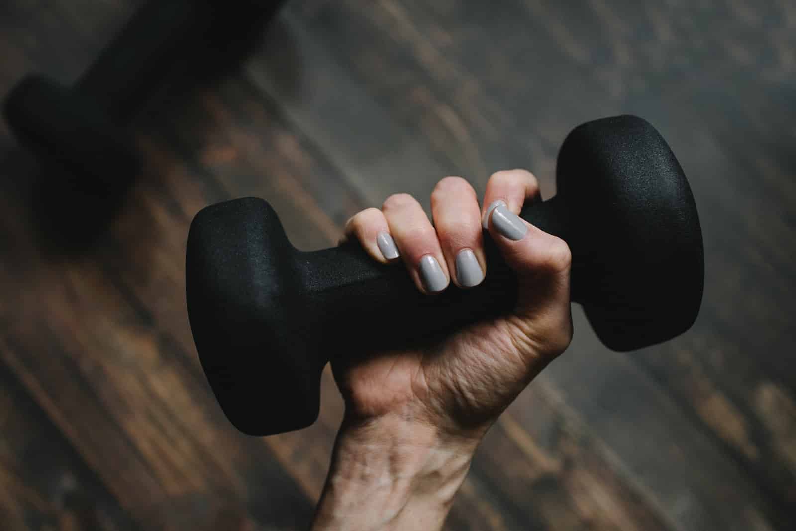 Sport à la Salle de Sports 1 black dumbbell