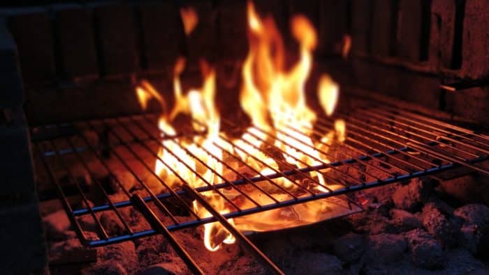 closeup photo of bonfire