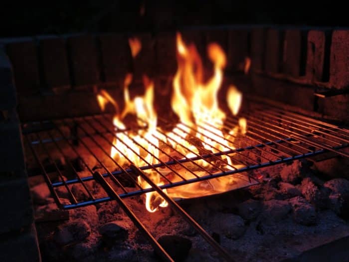 BBQ party 1 closeup photo of bonfire