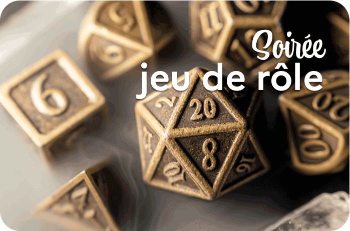 Soirée Jeu de rôle fantastique et initiation 1 soiree jeu de role