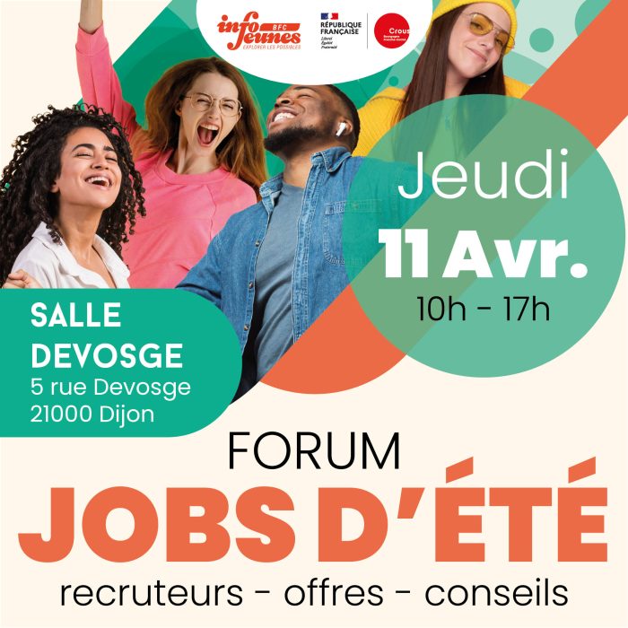 Forum Jobs d'été Dijon : rencontrez des recruteurs et décrochez un travail ! 1 FORUM JOB RS DIJON 2023 03