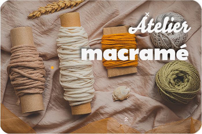 Atelier création de porte-clés en macramé 1 macrame
